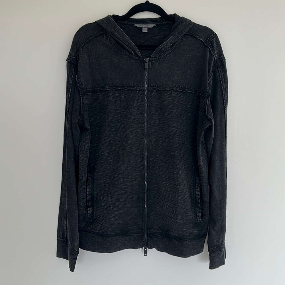 John Vavartos zip-up hoodie sz L